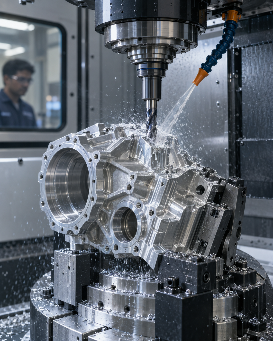 Representative precision VMC machining process
